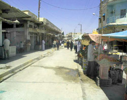 Photo of the outdoor market in Kirkuk after renovation.