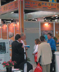 Petra Hitachi exhibits at the International Air Conditioning Heating Refrigeration Exhibition in Anaheim, California.