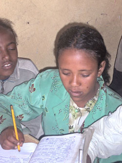 Meseret was able to postpone marriage and stay in school to finish her education.