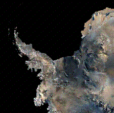 Digital Elevation and Imagery Map of Antarctica 