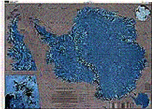 Antarctica Satellite Image Map 