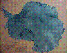 Satellite Image Map of Antarctica