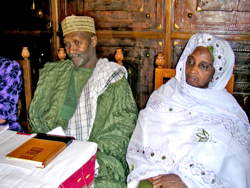 Religious leaders from West and East Africa discuss family planning and reproductive health issues at a USAID-sponsored workshop in Bamako, Mali.