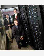 Ken Bloom (left), Aaron Dominguez (top), and  David Swanson (bottom) of the University of Nebraska.