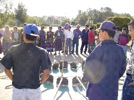 Young Mayan and Ladino women and men gather in Sololà Guatemala for youth leadership training sessions.