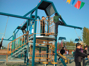 Photo: The playground built for the Boghossian Education Center signaled the birth of a brand-new industry in Armenia.