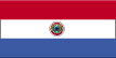 Paraguay flag is three equal, horizontal bands of red (top), white, and blue with an emblem centered in the white band; unusual flag in that the emblem is different on each side; the obverse (hoist side at the left) bears the national coat of arms (a yellow five-pointed star within a green wreath capped by the words REPUBLICA DEL PARAGUAY, all within two circles); the reverse (hoist side at the right) bears the seal of the treasury (a yellow lion below a red Cap of Liberty and the words Paz y Justicia (Peace and Justice) capped by the words REPUBLICA DEL PARAGUAY, all within two circles.