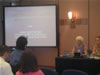 JSI Acting Director Virginia Leavitt (second from right) addresses the disabilities Court Watch seminar in Sofia