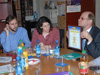 Mikhail Veligodsky (far right) of Golos Association discusses elections and the operating environment in Krasnodar Kray.