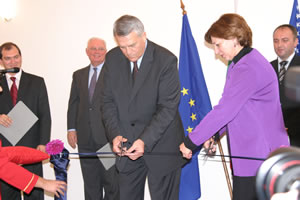 The ribbon-cutting ceremony