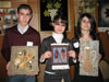 The Student Companies team from School no.164 in Baku present their handicrafts for competition judging