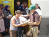 Food and necessities valued at US$8,000 were distributed to 138 families within 2 hours in Ostrov