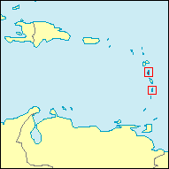 Map of Dominica and St. Lucia