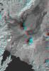 Nyiragongo volcano, Congo, Anaglyph, SRTM / Landsat