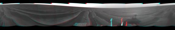 Record Drive Day, Opportunity Sol 383 (3D)