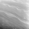 The smooth, linear contours and long, gently meandering character of the clouds in this view suggest stable prevailing winds at these latitudes, from 57 to 67 degrees north on Saturn