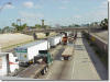 IH 35 southbound at end of freeway (approach to bridge II)