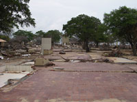 demolished Yala Safari Game Lodge after the tsunami