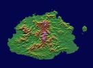 Shaded relief, color as height, Fiji