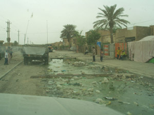 Before the OTI sponsored clean-up of Thawra city (formerly Saddam's City).