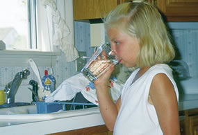 Drinking water from shallow wells in susceptible hydrogeologic settings can increase exposure to nitrate and other contaminants. (Kevin Dennehy)