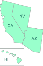 EPA Region 9 states map
