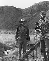 [Dave at Meteor Crater, working on Shaft #2 (October 1984)]