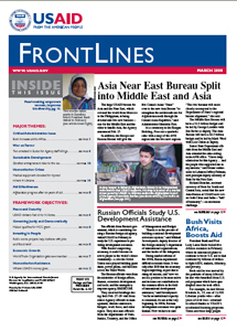 Image: Cover of March  2008 issue of FrontLines - Click on image to download PDF