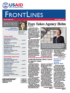 Image: Cover of September 2007 issue of FrontLines - Click on image to download PDF