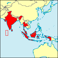 Map of Indian Ocean