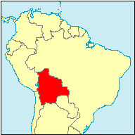 Map of Bolivia