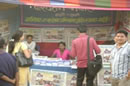 Visitors receive information on the CPA at the “Peace Stall” at a commercial fair in Itahari, Sunsari District..