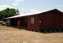 Photo: This new building in South Sudan allows the County Commissioner to conduct government business - rain or shine.