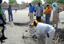 Photo: USAID/OTI employed local day laborers to rehabilitate drainage ditches, culverts, and foot bridges in Malakal in southern Sudan.