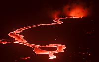 Lava river on Middle Highcastle delta, Kilauea volcano, Hawai'i