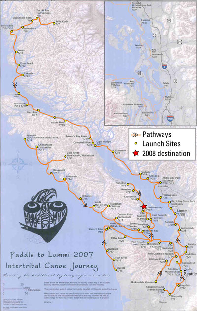 Summer 2007 Coast Salish Canoe Journey