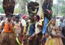 Photo: Dancers from the Grebo Tribe of Maryland County, Liberia, perform in Ganta, Nimba County.
