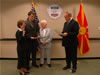 Patricia Rader sworn in by Ambassador Tobias