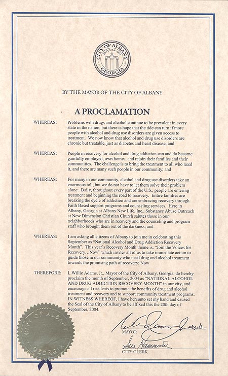 Proclamation for the State of Georgia
