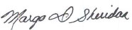 Signature: Margo Sheridan