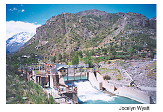 Mountain waterpower station in Chile. Photo Source: Jocelyn Wyatt
