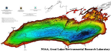 Lake Ontario Bathymetry Image