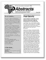 Cover image of SD Abstracts Newsletter