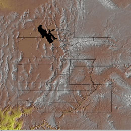 Topographic Map of Utah