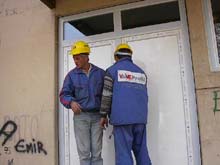 Photo of an energy efficient window installation in Eastern Europe. Source: SEEEP