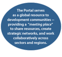 The portal serves as a global resource to development communities