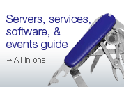 Servers, services, software, & events guide. All-in-one.