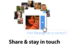 Share & stay in touch
