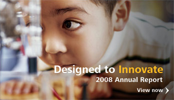 Designed to innovate. 2008 Annual Report view now