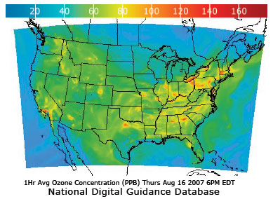 Sample Air Quality Forecast Guidance